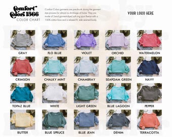Nuancier du sweat-shirt Comfort Colors 1566, éléments POD (téléchargement numérique)