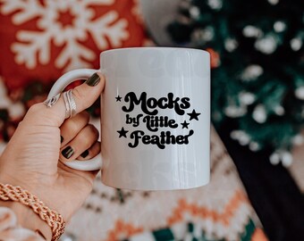 11oz Ceramic Mug Mockup, Trendy Boho Christmas Lifestyle (Digital Download)