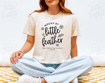 Comfort Colors 3023 Mockup (Color: Ivory) | 3023CL T-Shirt Mockup | Real Model, No Ai