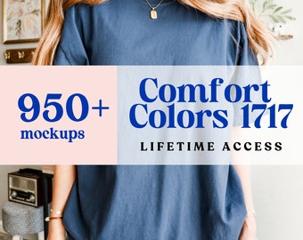 1717 Mockup Bundle, Comfort Colors Shirt Mockup Bundle, Comfort Colors Mock Up 1717 Lifetime Access Bundle, T-Shirt Mockup, Shirt Mockup