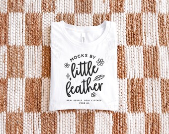 Bella Canvas 3001 Mockup (Color: White) | BC3001 Folded Flat Lay T-Shirt Mockup | Simple Neutral Boho