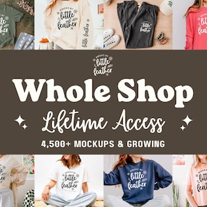 Whole Shop Mockup Bundle Pass | Lifetime Access to ALL Mock-Ups | Real Model Mock Ups | Comfort Colors, Bella Canvas, Gildan, Next Level