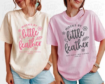 Comfort Colors 1717 Group Shirt Mockup | C1717 Blossom & Ivory | Real Model, No Ai