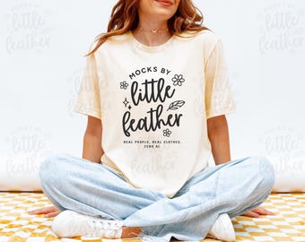 Bella Canvas 3001 Mockup (Color: Natural) | BC3001 T-Shirt Mockup | Real Model, No Ai