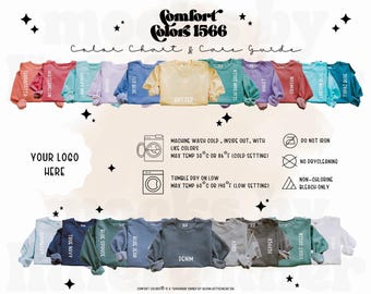 Comfort Colors 1566 Sweatshirt Farbkarte (Digitaler Download)