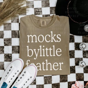 Comfort Colors 1717 Mockup Khaki, Khaki Comfort Colors Mockup, 1717 Khaki Mockup, Comfort Colors Khaki Mockup, Boho Flatlay Shirt Mockup