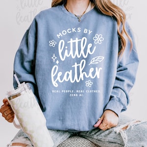 Comfort Colors 1466 Blue Jean Mockup, 1466 Mockup Blue Jean, Comfort Colors Sweatshirt Mockup, Lightweight Crewneck Mockup, 1466 Size Chart