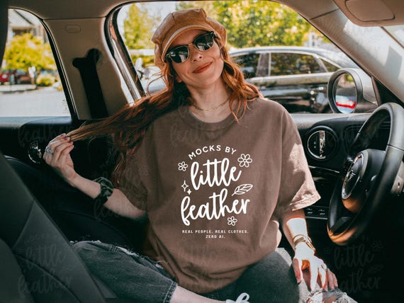 Comfort Colors 1717 Espresso Mockup, Cute Oversized Tshirt Mock-Up, Trendy Y2k Brown T-Shirt Mock, Real Model, C1717 Unique Car Aesthetic