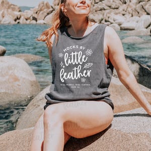 Comfort Colors 9360 Mockup Pepper, Beach Tshirt Mockup, Trendy Outdoor Model Mockup, Aesthetic Shirt Mockup, Tank Top Mockup, Pepper Mockup