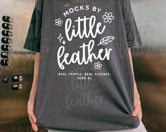 Comfort Colors C1717 Pepper Mockup, Lifestyle T-Shirt Mock, Echtfotografie (Digitaler Download)