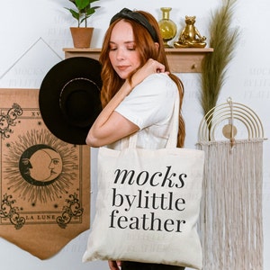 Liberty Bags OAD113 Tote Bag Mockup | Natural Cotton Canvas Tote Bag Mock-Up | Real Print on Demand Mock Up | Trendy Cute Aesthetic