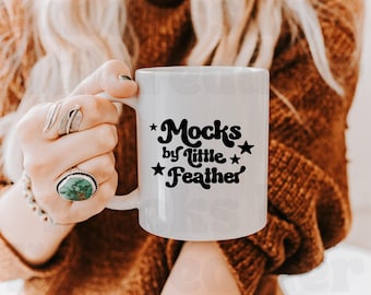 11oz Coffee Mug Mockup, Boho Retro Style, White Cup (Digital Download)