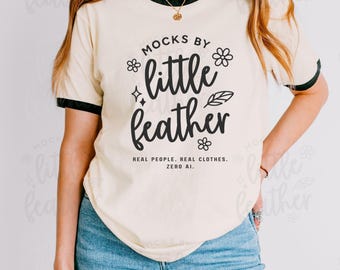 Next Level 3604 Natural/Black Mockup, Natural Black Tshirt Mockup, Cute 3604 Mockup Natural and Black, 3604 Shirt Mockup, Next Level Mockup