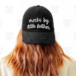 Black Corduroy Cap BA703 Mockup | Big Accessories 703 Hat Mock Up | Real POD Product Mock-Up | Simple Minimal Trendy Aesthetic