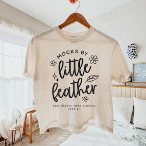 Mockup Comfort Colors 3023CL Avorio, Mockup 3023CL Avorio, Mockup T-shirt Comfort Colors, Mockup T-shirt squadrata Avorio, Mockup T-shirt retrò Boho