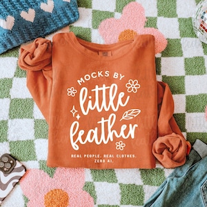 Yam Comfort Colors 1466 Mockup | C1466 Rundkragetröja Mockup | Orange CC-tröja Mockup | Rolig trendig ljus retro-estetik