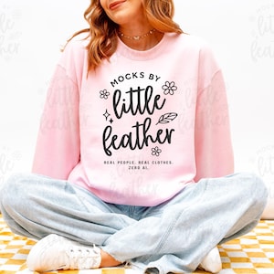 Light Pink Gildan 18000 Crewneck Sweatshirt Mockup | G180 Sweater Mock-Up with Real Model & POD Product | Cozy Natural Simple G18000 Mock Up