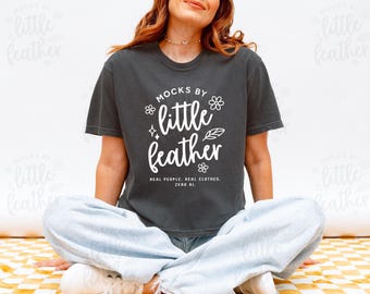 Comfort Colors 3023 Mockup (Color: Pepper) | 3023CL T-Shirt Mockup | Real Model, No Ai