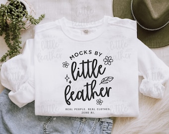Bluza z kapturem White Comfort Colors 1566 – model boho z okrągłym dekoltem (pobranie cyfrowe)