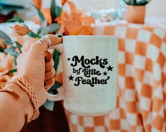 15oz Boho Coffee Mug Mockup, Retro Lifestyle Mockup (Digital Download)