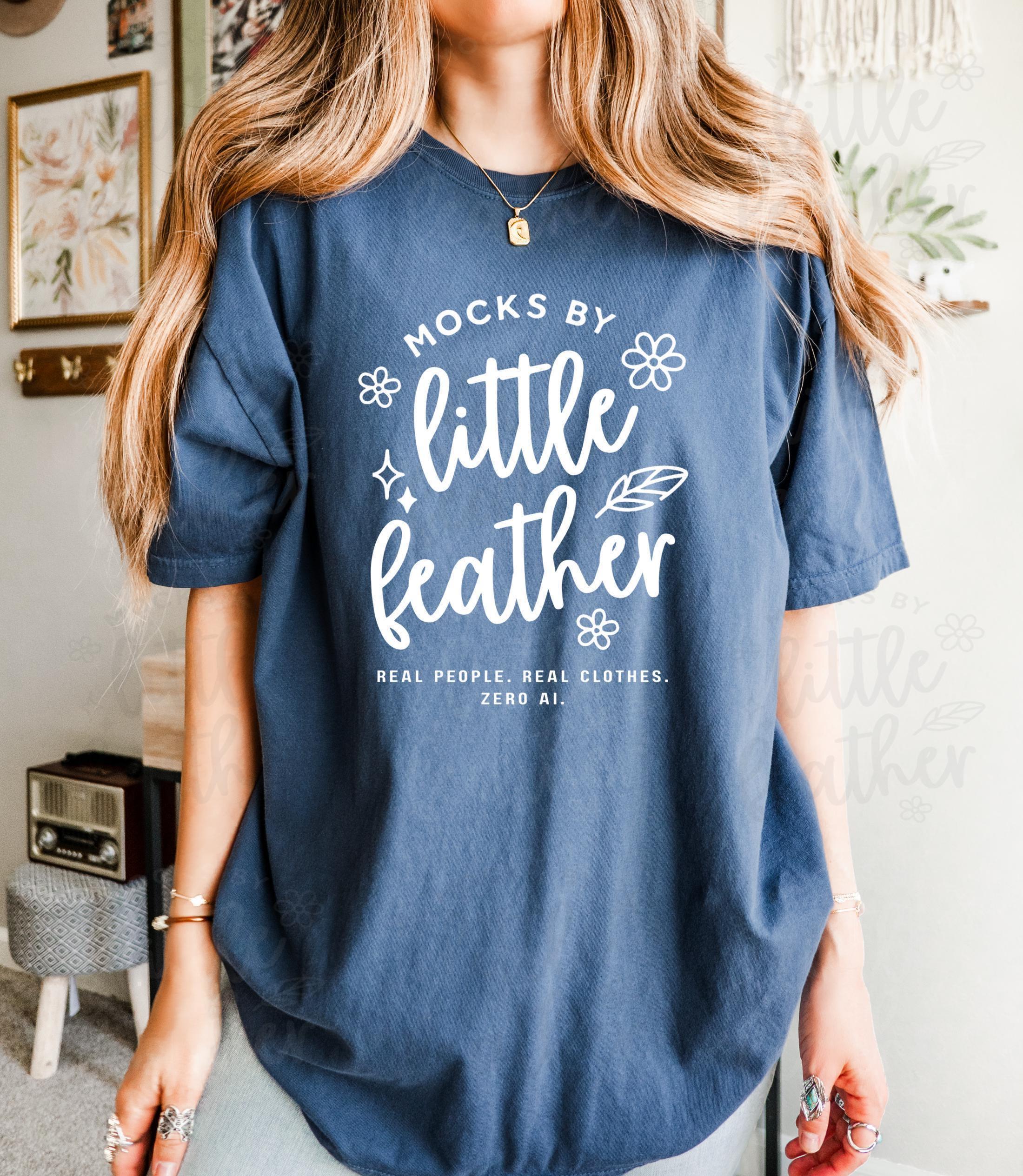 Comfort Colors 1717 Midnight Mockup, Oversized Tshirt Mockup
