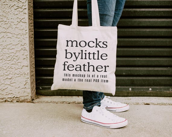 Liberty Bags OAD113 Tote Bag Mockup | Natural Cotton Canvas Tote Bag Mock-Up | Real Print on Demand Mock Up | Trendy Cute Aesthetic
