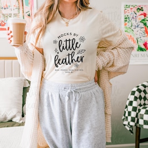 Bella Canvas 3001 Natural Mockup, Trendy T-shirt Mock-up, Cute Real Model Mock, Aesthetic Fitted BC3001 Shirt, Cozy Lifestyle Mock for POD