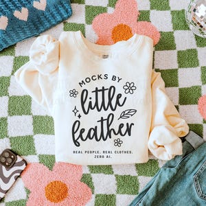 Comfort Colors 1466 Ivory Mockup, C1466 Mock-Up Ivory, Comfort Colors Sweatshirt Mock, Lightweight Crewneck Mockup, Cozy Aesthetic