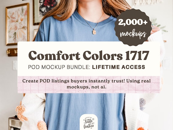 1717 Mockup Bundle, Comfort Colors Shirt Mockup Bundle, Comfort Colors Mock Up 1717 Lifetime Access Bundle, Tshirt Mockup, Shirt Mockup