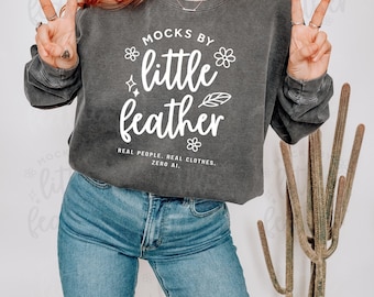Comfort Colors 1566 Mockup Pepper, 1566 Pepper Mockup, Comfort Colors Mockup, 1566 Comfort Colors Sweatshirt Mockup, Pepper C1566 Mockup