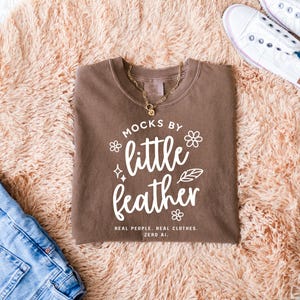 Espresso Comfort Colors 1717 Flat Lay T-shirt Mockup | Brown C1717 Folded Shirt Mock Up | Real POD Product Mock-Up | Cute Trendy Aesthetic