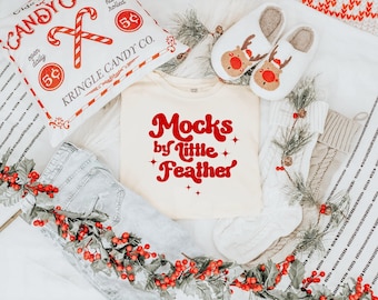 Comfort Colors 1717 Ivory T-Shirt Mockup, Christmas Flatlay (Digital Download)