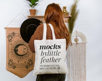 Liberty Bags Tote Bag Mockup | Natural Cotton Canvas POD Item (Digital Download)