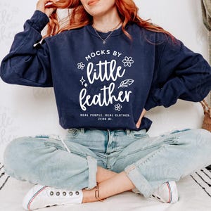 Comfort Colors 1566 Mockup True Navy, 1566 True Navy Mockup, Comfort Colors Mockup, 1566 Comfort Colors Sweatshirt Mockup, C1566 Mock