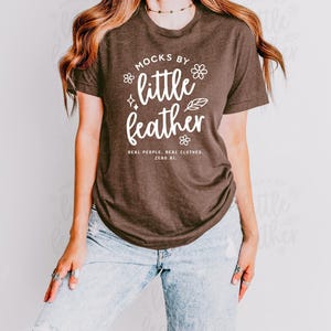 Bella Canvas 3001 Heather Brown Mockup, Trendy Tshirt Mock-up, Cute Simple Real Model, Summer Fall Aesthetic POD Tee, Fitted BC3001 T-shirt