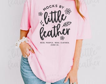 Blossom Comfort Colors Mockup, 1717 Comfort Colors Blossom Mockup, Comfort Colors Shirt Mockup, Cute Simple Tshirt Mockup, Real Model Mockup