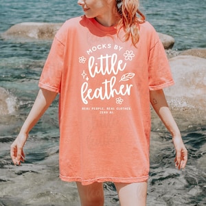 Comfort Colors 1717 Terracotta Tshirt Mockup, Lifestyle Beach Model (Digital Download)