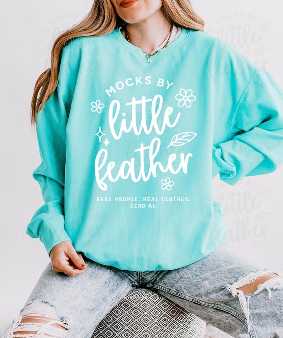 Comfort Colors 1466 Chalky Mint Mockup, 1466 Mockup Chalky Mint