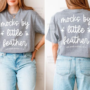 Sport Grey Gildan 64000 Front Back T Shirt Mockup | Gray G64000 Side by Side T-shirt Mock Up | G640 Real Model Mock-Up | Trendy Simple Tee
