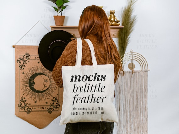 Leichte Einkaufstasche Mockup OAD113 Trendige Boho Tasche Mock Up Baumwoll Tragetasche Natur Tote Mockup Print on Demand Liberty Bags Etsy