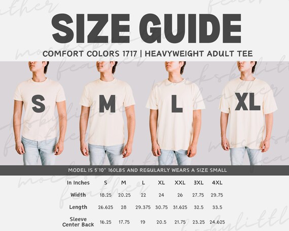 Comfort Colors Men's Short Sleeve T-Shirt - Style 1717, Mango Color, Size Large - View #7