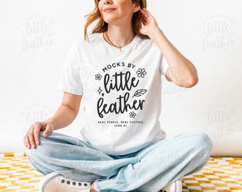 White Bella Canvas 3001 T-shirt Mockup | BC3001 Shirt Mock Up | Real Human Model Tshirt Mock-Up | Trendy Cozy Retro Minimal Aesthetic Tee