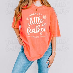 Melon Comfort Colors 1717 Mockup | C1717 Oversized T-Shirt Mock Up | Trendy CC Shirt Mock-Up | Real Human Model | Simple Studio Aesthetic