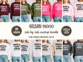 Gildan 18000 Mockup Bundle | G180 Sweatshirt Side by Side Mocks | Front Back Crewneck Mock-Up Bundle | G18000 Sweater Mocks | Trendy Simple