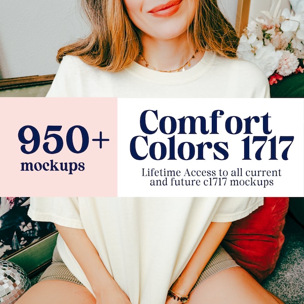 1717 Mockup Bundle, Comfort Colors Shirt Mockup Bundle, Comfort Colors Mock Up 1717 Lifetime Access Bundle, Tshirt Mockup, Shirt Mockup