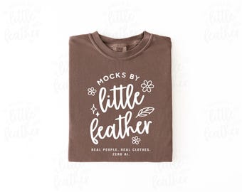 Comfort Colors 1717 Mockup (Color: Espresso) | Simple C1717 Folded Flat Lay T-Shirt | Real Product, No Ai