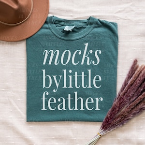 Comfort Colors 1717 Blue Spruce Mockup, Comfort Colors T-shirt Mockup, Blue Spruce C1717 Shirt Mockup, Trendy Boho Flat Lay Mockup