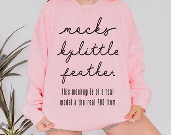 Gildan 18000 Mockup Light Pink, Gildan Light Pink Mockup, 18000 Light Pink, Light Pink Gildan Mockup 18000, Light Pink Sweatshirt Mockup