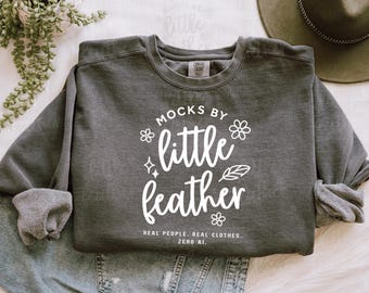 Maqueta de sudadera Comfort Colors Pepper – Estilo bohemio con cuello redondo (descarga digital)
