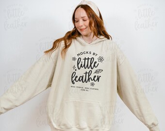 Gildan 18500 Sand Hoodie Mockup with Real Model (Digital Download)